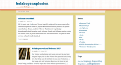 Desktop Screenshot of holzbogenxplosion.de