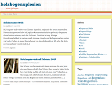 Tablet Screenshot of holzbogenxplosion.de